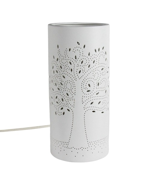 ORIGEN Home Decor Lampara sobremesa Lamparas | Lámpara de Sobremesa Blanco - 28x13x13cm