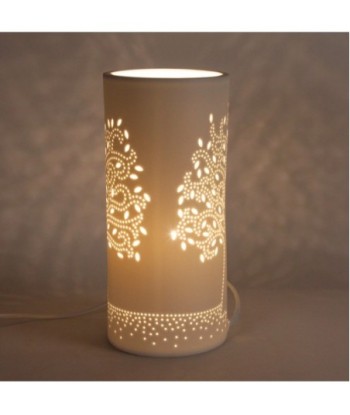 ORIGEN Home Decor Lampara sobremesa Lamparas | Lámpara de Sobremesa Blanco - 28x13x13cm