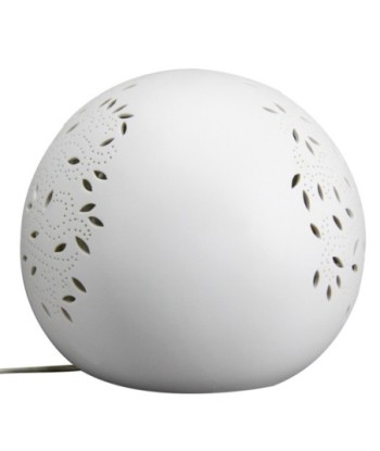ORIGEN Home Decor Lampara Lamparas | Lámpara de Sobremesa Blanco - 21x21x18cm