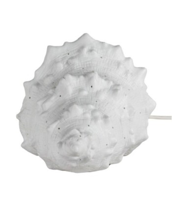 ORIGEN Home Decor Lámpara concha sobremesa Lamparas | Lámpara de Sobremesa Blanco - 16x29x17cm