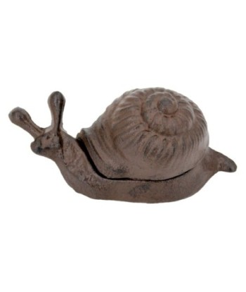 ORIGEN Home Decor Figura Caracol Animales | Figura de Animal Marrón - 7x15x7cm