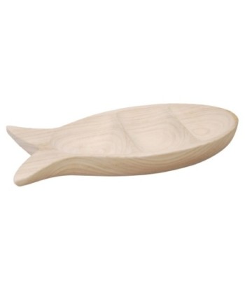 ORIGEN Home Decor Cuenco forma de pez Bandejas | Cuenco Bol Beige - 6x45x18cm