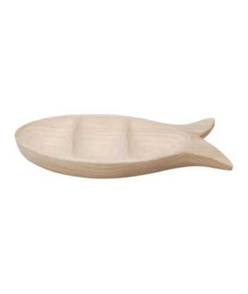 ORIGEN Home Decor Cuenco forma de pez Bandejas | Cuenco Bol Beige - 6x45x18cm