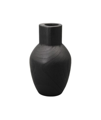 ORIGEN Home Decor Jarrón Jarrones Y Portavelas | Jarrón Negro - 24x15x15cm