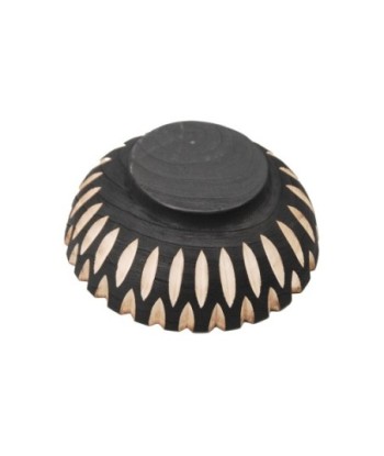 ORIGEN Home Decor Cuenco bandeja Jarrones Y Portavelas | Cuenco Bol Negro - 9x25x25cm