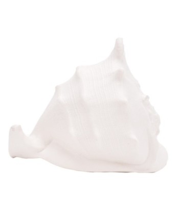 ORIGEN Home Decor Figura Concha decoracion Jarrones Y Portavelas | Figura Marinera Blanco - 13x17x15cm