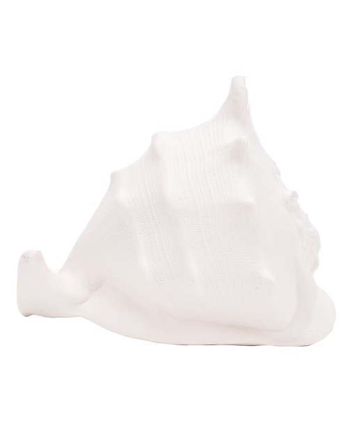 ORIGEN Home Decor Figura Concha decoracion Jarrones Y Portavelas | Figura Marinera Blanco - 13x17x15cm