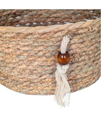 Cestas de Almacenamiento Natural para Decoración del Hogar - Juego de 3 Cestas de Seagrass para Organizar y Decorar