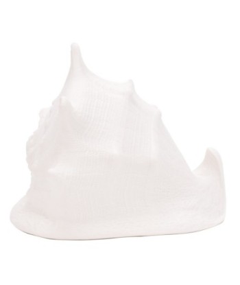 ORIGEN Home Decor Figura Concha decoracion Jarrones Y Portavelas | Figura Marinera Blanco - 13x17x15cm