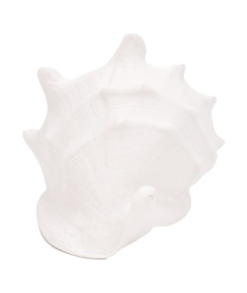 ORIGEN Home Decor Figura Concha decoracion Jarrones Y Portavelas | Figura Marinera Blanco - 13x17x15cm
