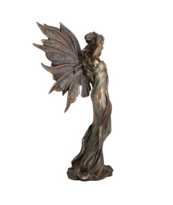 ORIGEN Home Decor Figura Hada mano cabeza Bronce | Figura Mitológica Dorado - 25x13x10cm
