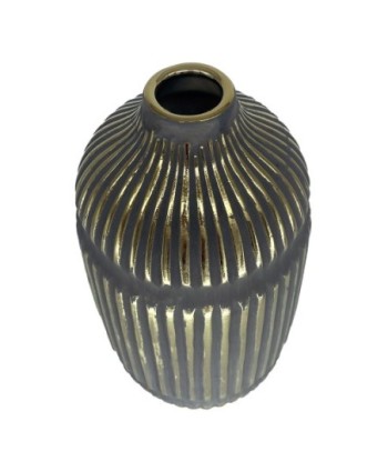 ORIGEN Home Decor Jarrón decoracion Jarrones Y Portavelas | Jarrón Gris - 33x18x18cm