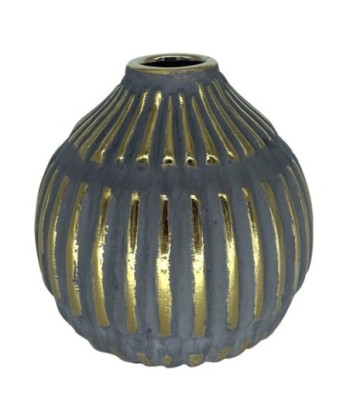 ORIGEN Home Decor Jarrón decoracion Jarrones Y Portavelas | Jarrón Gris - 15x15x15cm