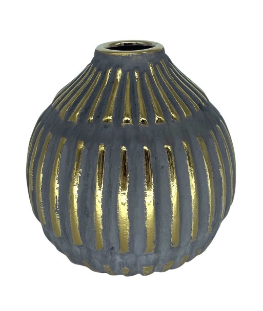 ORIGEN Home Decor Jarrón decoracion Jarrones Y Portavelas | Jarrón Gris - 15x15x15cm