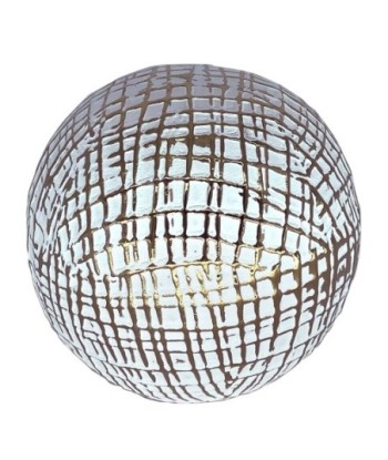ORIGEN Home Decor Bola decorativa Jarrones Y Portavelas | Bola de Decoración Blanco Redondo - 9x10x10cm