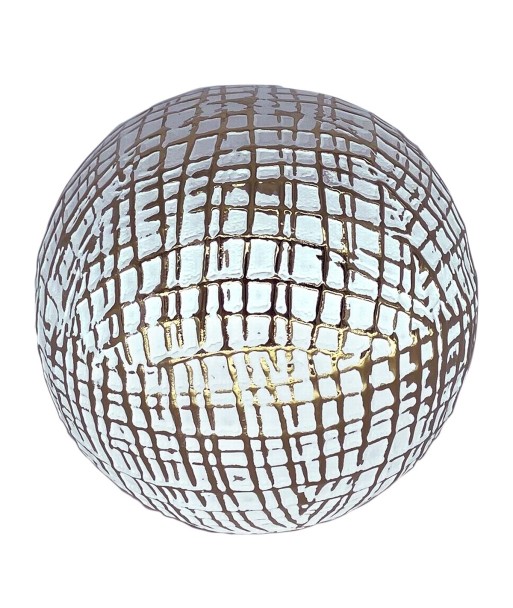 ORIGEN Home Decor Bola decorativa Jarrones Y Portavelas | Bola de Decoración Blanco Redondo - 9x10x10cm