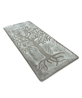 ORIGEN Home Decor Bandeja Árbol Vida Jarrones Y Portavelas | Bandeja Blanco - 3x41x19cm
