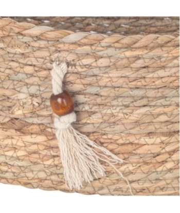 Cestas de Almacenamiento Natural, Set de 4 Cestas Decorativas para Organización y Decoración del Hogar