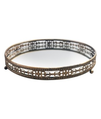 ORIGEN Home Decor Bandeja con porvalas Jarrones Y Portavelas | Bandeja Multicolor - 4x26x26cm