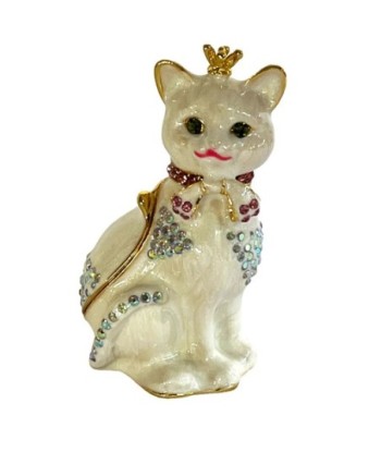 ORIGEN Home Decor Caja miniatura gato Miniaturas | Miniatura Beige - 7x5x3cm