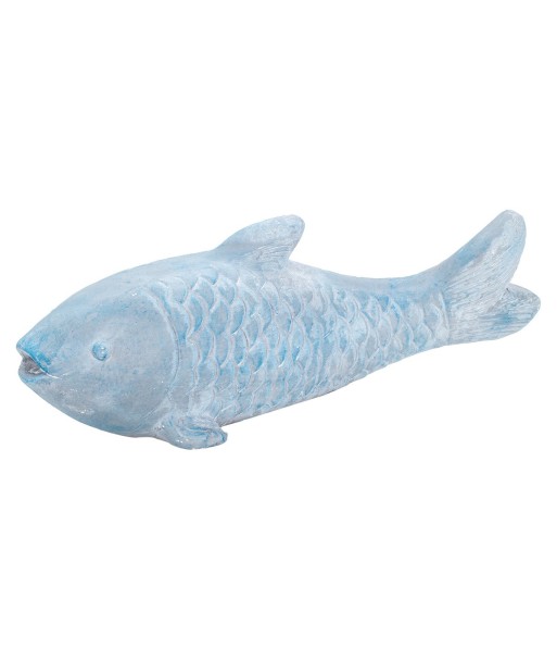 ORIGEN Home Decor Adorno Pez | Figura de Pez Blanco - 49x17x15cm