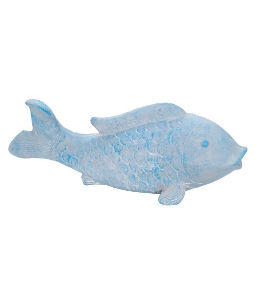 ORIGEN Home Decor Adorno Pez | Figura de Pez Blanco - 65x20x24cm