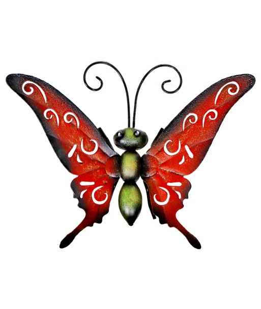 ORIGEN Home Decor Adorno Pared Mariposa Jardin | Adorno Pared Jardín Rojo - 21x3x15cm