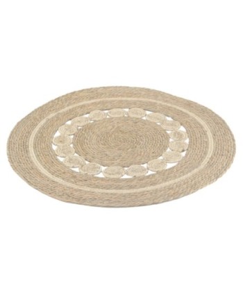 Alfombra de Entrada Beige 80cm - Alfombra Natural de Seagrass para Decoración de Hogar, Estilo Moderno y Elegante