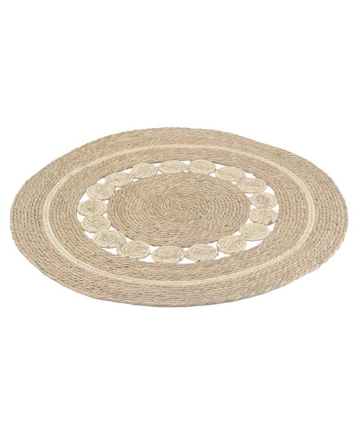 Alfombra de Entrada Beige 80cm - Alfombra Natural de Seagrass para Decoración de Hogar, Estilo Moderno y Elegante
