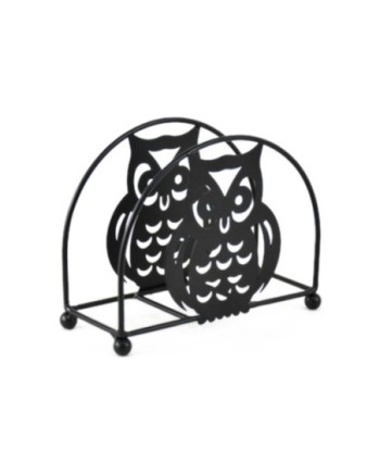 ORIGEN Home Decor Servilletero Utensilios | Servilletero Negro - 12x15x6cm