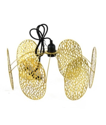 ORIGEN Home Decor Lampara techo Lamparas | Lámpara de Techo Dorado - 20x40x40cm
