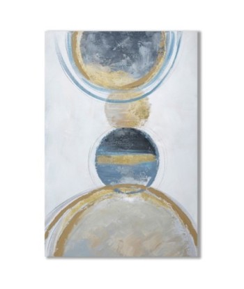 ORIGEN Home Decor Cuadro Abstracto Cuadros | Cuadro Azul Rectangular - 80x60x3cm