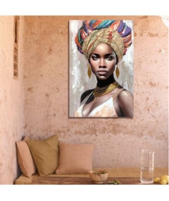 ORIGEN Home Decor Cuadro Africana Cuadros | Cuadro Gris Rectangular - 120x80x3cm