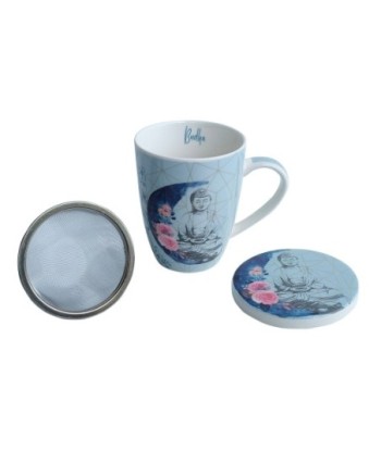 ORIGEN Home Decor Taza estampado4 Uni. Mugs Y Vasos | Taza Azul - 12x12x10cm