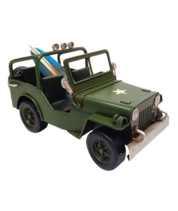 ORIGEN Home Decor Figura Coche Militar Vehiculos | Modelismo Vehículos Terrestres Verde - 9x17x8cm