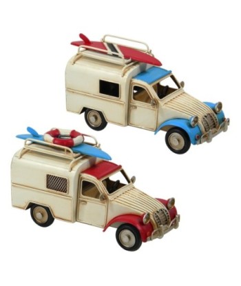 ORIGEN Home Decor Furgoneta 2 U Vehiculos | Modelismo Vehículos Terrestres Beige - 11x22x9cm