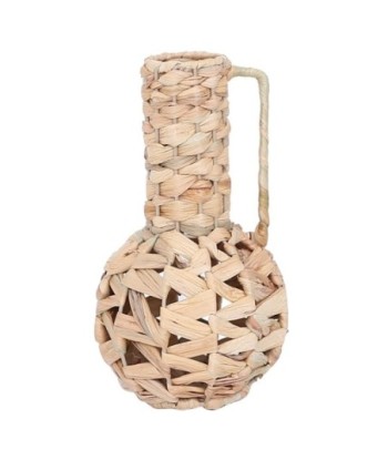 Jarrón Decorativo de Palma y Hierba Marina, Accesorio Natural para Decoración del Hogar, Estilo Moderno y Elegante