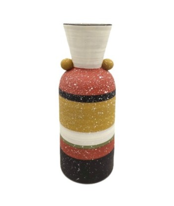 ORIGEN Home Decor Jarrón Jarrones Y Portavelas | Jarrón Multicolor - 28x10x10cm