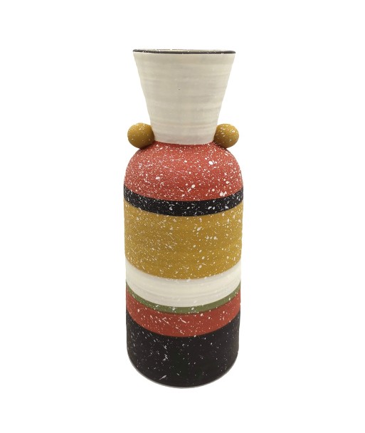 ORIGEN Home Decor Jarrón Jarrones Y Portavelas | Jarrón Multicolor - 28x10x10cm