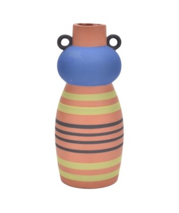 ORIGEN Home Decor Jarrón Jarrones Y Portavelas | Jarrón Marrón - 28x13x13cm