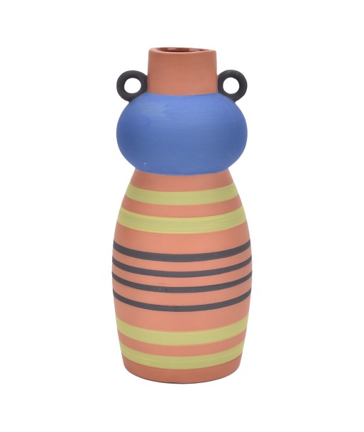 ORIGEN Home Decor Jarrón Jarrones Y Portavelas | Jarrón Marrón - 28x13x13cm