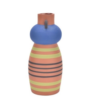 ORIGEN Home Decor Jarrón Jarrones Y Portavelas | Jarrón Marrón - 28x13x13cm