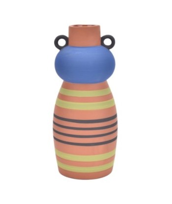 ORIGEN Home Decor Jarrón Jarrones Y Portavelas | Jarrón Marrón - 28x13x13cm