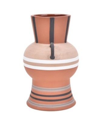 ORIGEN Home Decor Jarrón Jarrones Y Portavelas | Jarrón Marrón - 24x15x15cm