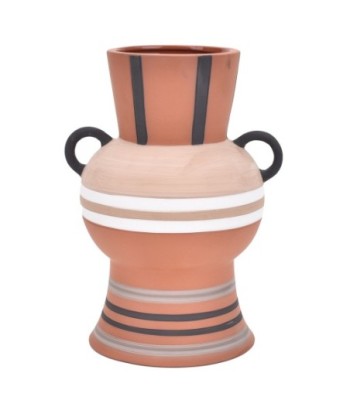 ORIGEN Home Decor Jarrón Jarrones Y Portavelas | Jarrón Marrón - 24x15x15cm