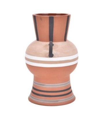 ORIGEN Home Decor Jarrón Jarrones Y Portavelas | Jarrón Marrón - 24x15x15cm