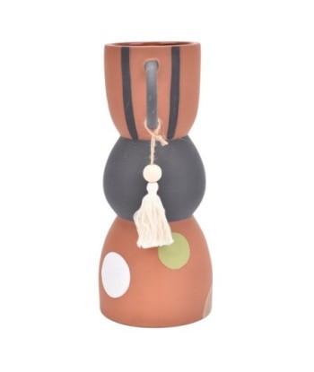 ORIGEN Home Decor Jarrón Jarrones Y Portavelas | Jarrón Marrón - 30x18x13cm