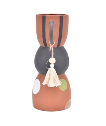 ORIGEN Home Decor Jarrón Jarrones Y Portavelas | Jarrón Marrón - 30x18x13cm