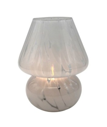 ORIGEN Home Decor Lámpara cristal sobremesa Lamparas | Lámpara de Sobremesa Blanco - 19x14x14cm