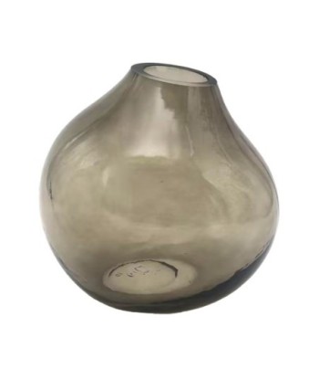 ORIGEN Home Decor Jarrón cristal Jarrones Y Portavelas | Jarrón Plateado - 15x15x12cm